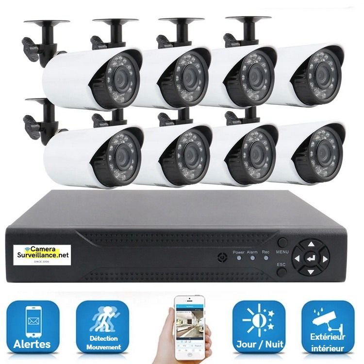 Kit de 8 camera HD