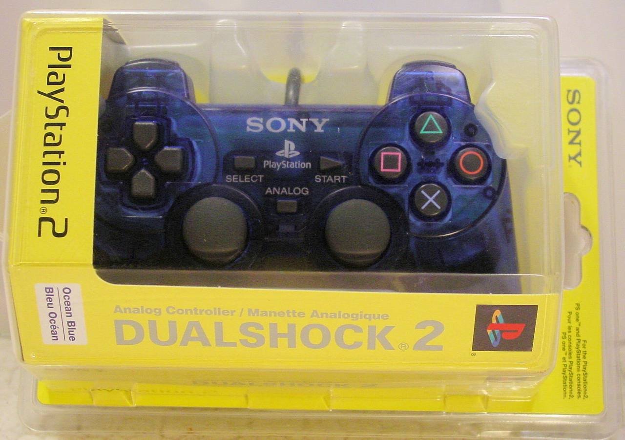 Manette Sony DualShock 2 PS2 (Bleue)