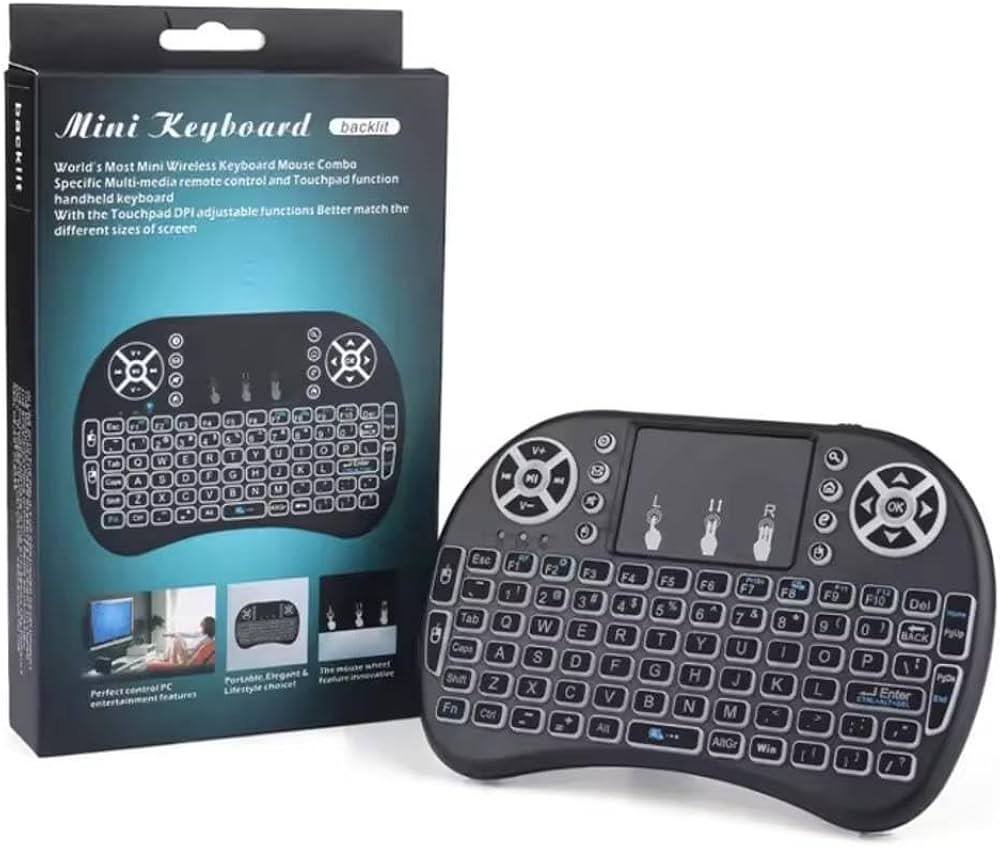 Mini Clavier Sans Fil i8 avec Touchpad RGB